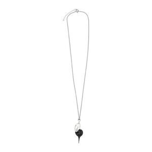 OTTOLINGER Contrasting Drop Pendant Necklace Women SILVER BLACK Necklaces
